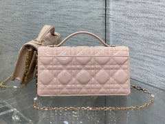 My Diour Mini Bag - Pink Cannage Lambskin