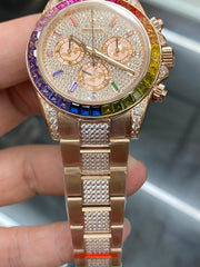 Rolx Cosmograph Daytona "Rainbow" – Full Diamonds
