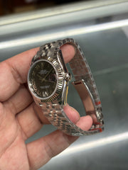 Rolx Datejust 31 – Dark Grey Dial & Diamond-Set Bezel