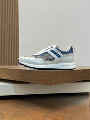 Guci Chunky Sneaker with GG Supreme - white & Blue