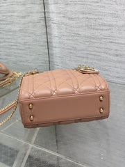Lady Diour Bag - Camel Cannage Lambskin