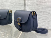 Diour Bobby Bag - Navy Blue Box Calfskin