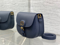 Diour Bobby Bag - Navy Blue Box Calfskin