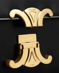 Celine Classique Triomphe Bag In Shiny Calfskin