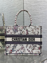 Diour Book Tote "Florilegio" - White & Pinks Floral