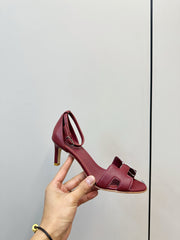 Hermes Joy 105 sandal - Burgundy