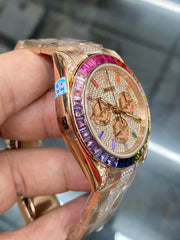 Rolx Cosmograph Daytona "Rainbow" – Full Diamonds