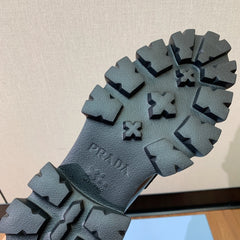 Prda Monolith brushed leather loafers