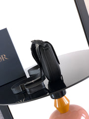Diour Saddle Bag - Black Grained Taurillon Leather