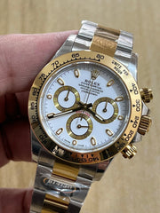 Rolx Cosmograph Daytona – Yellow Rolesor & White Dial