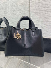 Diour Toujours Bag - Black Flat Macrocannage Calfskin