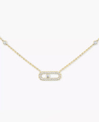 Messika Move Uno Pavé Gold Necklace