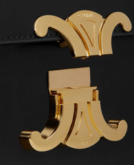 Celine Chain Shoulder Bag Clause In Shiny Calfskin