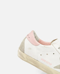 Golden Goose Super-Star with suede star and Pink heel tab