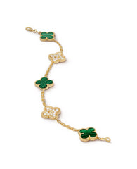 Van Cleef Vintage Alhambra Bracelet, 5 motifs