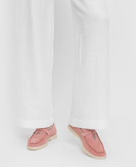 Loro Piana Summer Walk Pink Loafers