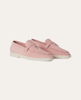 Loro Piana Summer Walk Pink Loafers