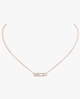 Messika Baby Move Pavé Rose Gold Necklace