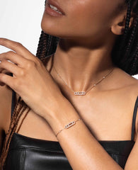 Messika Baby Move Pavé Rose Gold Necklace