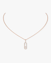 Messika Move Uno Pavé LM Rose Gold Necklace