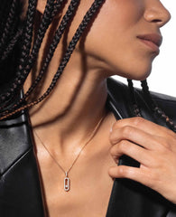 Messika Move Uno Pavé LM Rose Gold Necklace