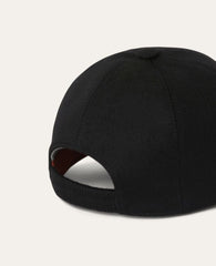 Loro Piana Baseball Cap Cashmere Black