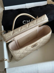 Chanl Slim Vanity Bag - Beige