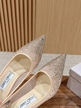 Jmmy Cho Love 100 Crystal-Embellished Pumps - Beige