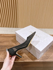 Jmmy Cho Love 100 Crystal-Embellished Pumps - Black