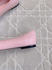 Jmmy Cho Elme Embellished Leather Ballet Flats - Pink