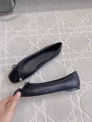 Jmmy Cho Elme Embellished Leather Ballet Flats - Black