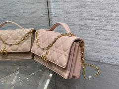 My Diour Mini Bag - Pink Cannage Lambskin