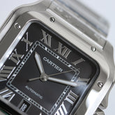Santos de Carter – Large Model (ADLC Bezel & Grey Dial)