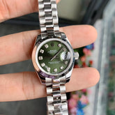 Rolx Datejust 31 – Mint Green Dial & Diamond Bezel