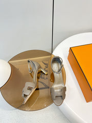 Hermes Joy 105 sandal - brown