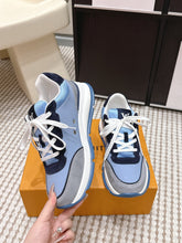 Luis Vitton Classic Sneaker – Blue Nubuck Edition