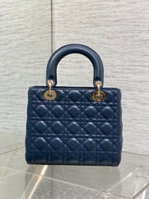 Lady Diour Bag - Dark Blue Cannage Lambskin