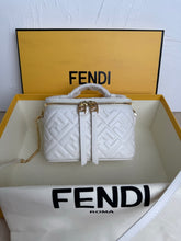 Fend Vanity Mini-Bag - White FF Embossed Nappa Leather
