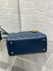 Lady Diour Bag - Dark Blue Cannage Lambskin
