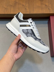 Guci Chunky Sneaker with GG Supreme - Black & White