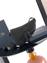 Diour Saddle Bag - Black Grained Taurillon Leather