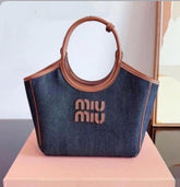 Miu Miu ivy denim tote bag