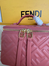 Fend Vanity Mini-Bag - Red FF Embossed Nappa Leather