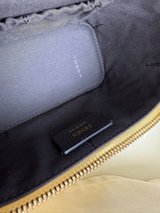 Fend Vanity Mini-Bag - Yellow FF Embossed Nappa Leather