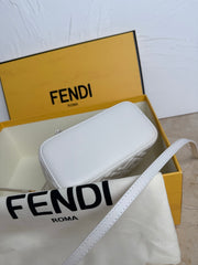 Fend Vanity Mini-Bag - White FF Embossed Nappa Leather