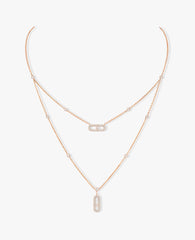 Messika Move Uno 2 Rows Pavé Necklace