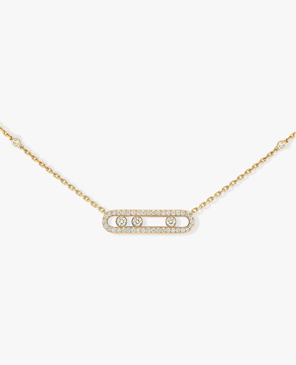 Messika Baby Move Pavé Gold Necklace