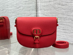 Diour Bobby Bag - Scarlet Red Box Calfskin