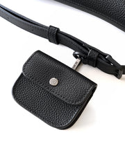 Diour Saddle Bag - Black Grained Taurillon Leather