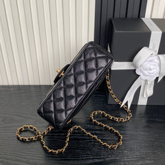 Chanl Coco Handle Bag - Balck & Gold Hardware